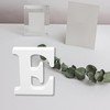 Bojueshaw White Wooden Letters,4 Inch Standing Alphabet,DIY Paintable Letters for