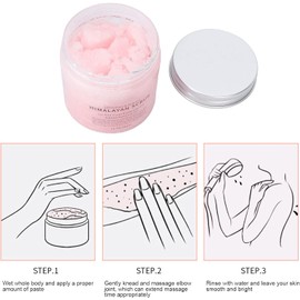 Exfoliante Corporal Y Facial de Sal del Himalaya, Exfoliante Cálido para Exfoliar, Exfoliante Corporal Y Facial para Piel Hidratante, Eliminación de Piel Muerta (12 Oz)