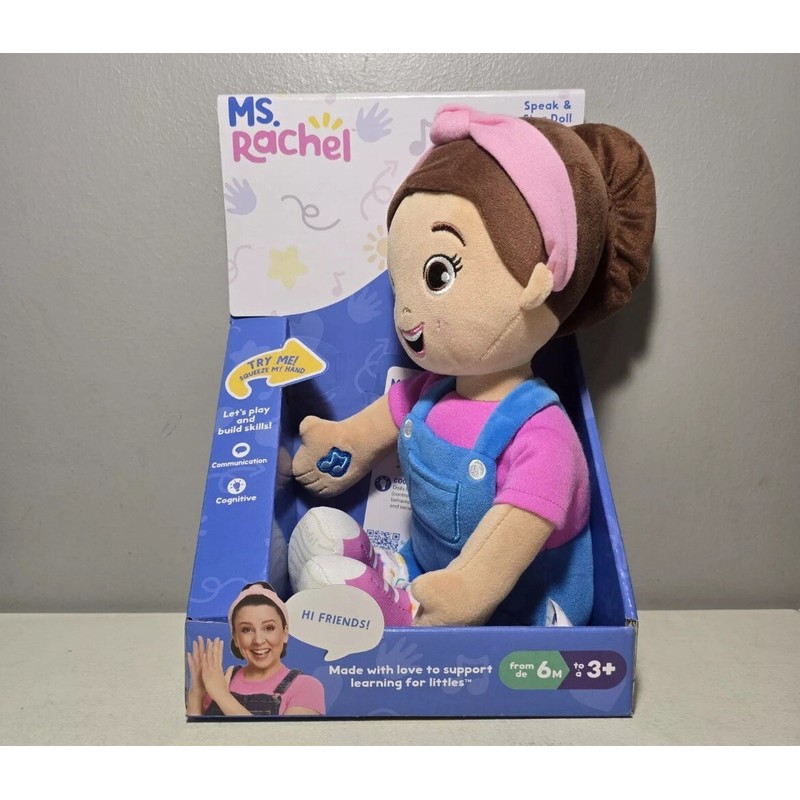 Ms. Rachel Speak & Sing Doll 16" Tall Interactive 20+