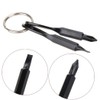 4PCS Mini Pocket Screwdriver Set Keychain Outdoor Tool Kit Stainless
