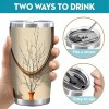 Premium 20oz Double Silver Side Insulated Tumbler with Lid and