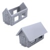 Stone Houses, Terrain Scenery for Tabletop 28mm Miniatures Wargame, 3D