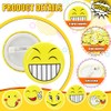 Pilikoll 30 mm Mini Smile Face Button Pins Yellow Smiley