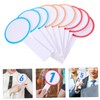 jojofuny 20Pcs Handheld Mini Whiteboard Blank Scoreboard Dry Erase Paddles