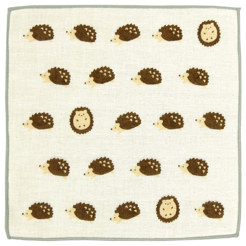 Hamamonyo Kids Towel Handkerchief, Tekuteku Hedgehog