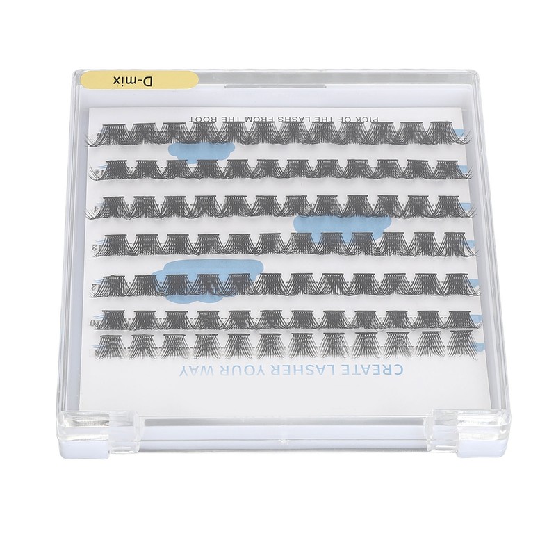 84 Clusters Individual Eyelash Extensions 8/10/12/14/16mm D Curl Fluffy Eyelash