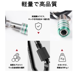 Kyodo-ya Bit Holder, Set of 5+1, Socket Holder, Pull Up Type, Includes 1 Key Adapter, Steel Alloy with Key Holder, Portable, Storage, Inserting and Removing, Tip Tool, Driver Bit Holder