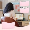 Newtay 2 Pack Pink Single Pocket File Holder Pocket Plastic