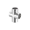 sourcing map Rail Cross Fitting 4-Way Zinc Alloy Pipe Connector