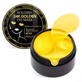 Bolobre 24K Golden Eye Mask 2 x 6.35 oz. (2 x 60 pcs) EXP: 11/2026