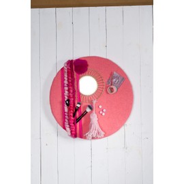 Craft Felt Purple (+ 11 Colours), 1 m Roll / 5-6 mm Thick, 15 cm Wide / 100% Sheep's Wool / Wool Felt for Crafts and Floristry / STYLIT