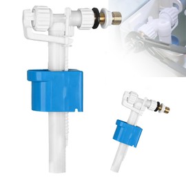 Universal Cistern Filling Valve G3/8 Inch and G1/2 Inch, Brass Connection, Adjustable Water Volume, Silent & Water Saving, Ideal for Cistern Replacement Parts