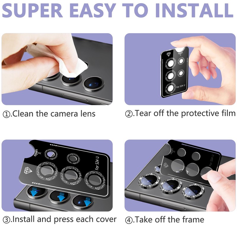 SHANG PIN JIA 2 Pack for Galaxy S24 Ultra Camera