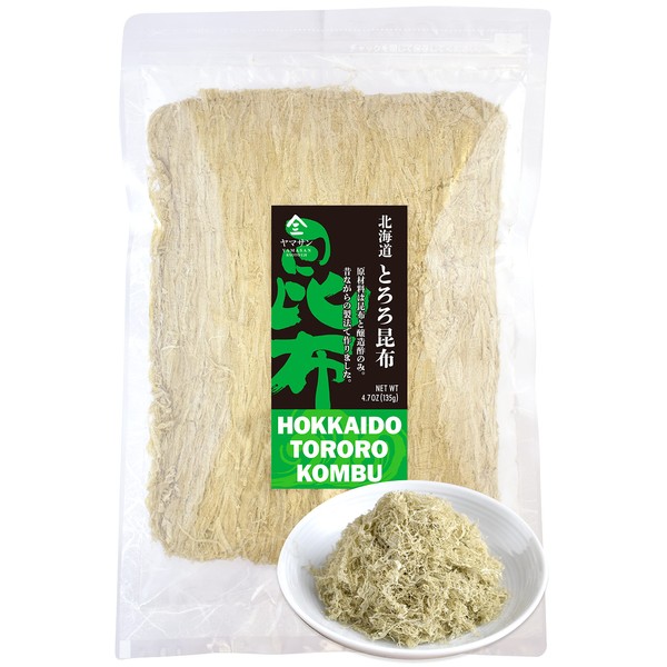 Kelp Kombu Seaweed - Japanese Foods, Seaweed Snacks, Sushi - TORORO KOMBU FLAKES- Furikake, Supefood, No Chemical Additives, 4.76oz 【YAMASAN】