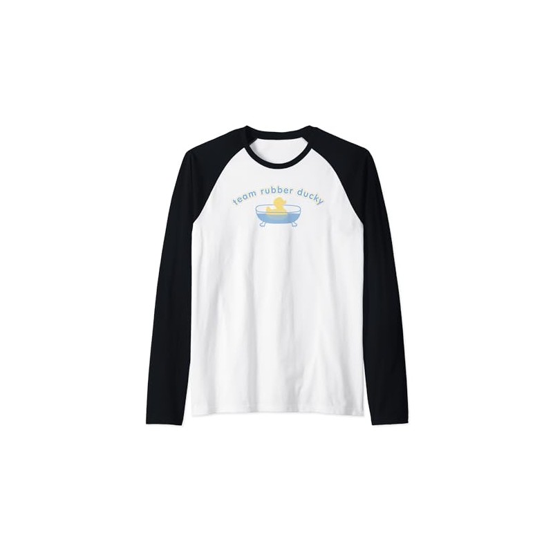 Bath Lover "Team Rubber Ducky" Cute Bubble Bathing Crew Raglan