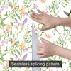 HOMETITUTE Hummingbird Floral Garden Wallpaper Peel and Stick Contact Paper