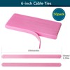 YOVXLO 50PCS 6 Inch Reusable Cable Ties, Adjustable Cable Ties,