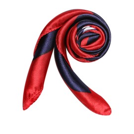 uxcell Women's Floral Leopard Polka Dots Striped Print Square Kerchief Neck Scarf Shawl 19.68 x 19.68inches Dark Blue