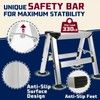 FOLDDEX Foldable Step Stool | Metal Folding Step Stool, 330