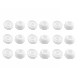 NANLANFAN Replacement Silicone Ear Tips for TAGRY X08 Wireless Earbuds, 9 Pairs (S/M/L, White)