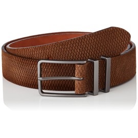 HACKETT LONDON Men's Pique Print Belt 878BROWN, 28, 878brown