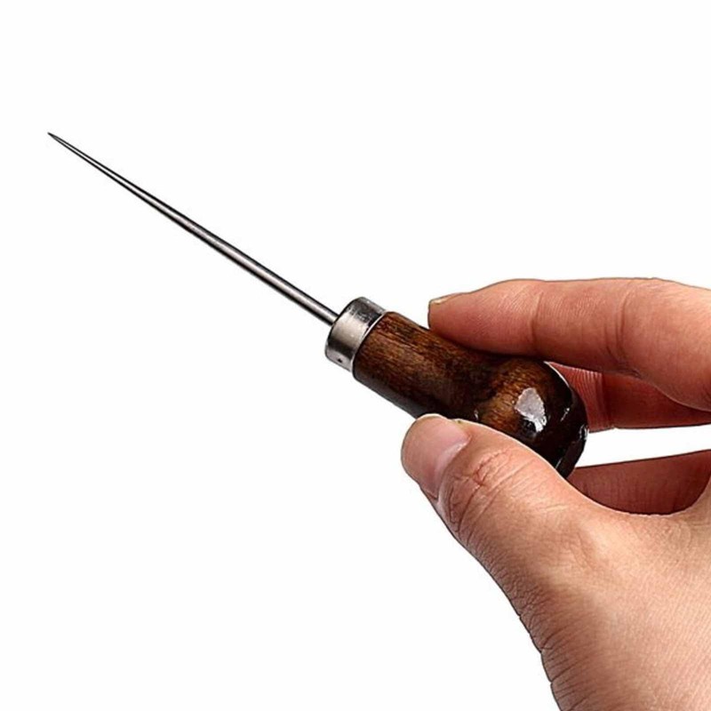 4 Pack Awl, Gourd Shape Awl Tailors Awl Wood Handle