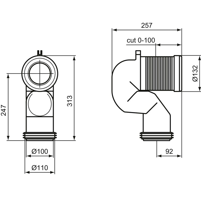 Ideal Standard T002667 Toilet Connection