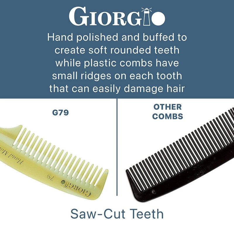 Giorgio G79 Travel Size Mustache and Beard Comb for Men