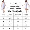 Colorful House White Goddess Dress Costume Wowen Ancient Greek Costume