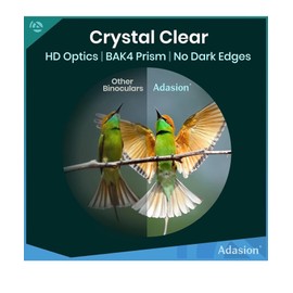 Adasion 12x42 Binoculars with Phone Adapter - Black