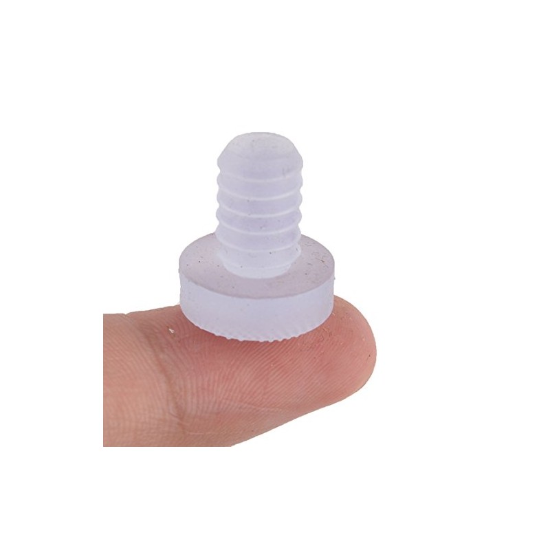 uxcell 10pcs Stem Bumper Glides Thread Cabinet Table Rubber Anti