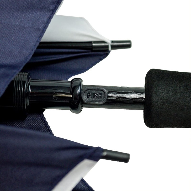 JP Lann 62" Single Canopy Golf Umbrellas (Red, White &