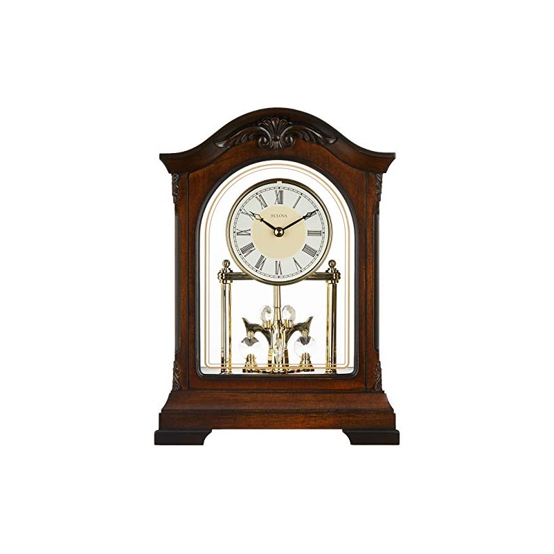 Bulova B1845 Durant Chiming Clock, Walnut