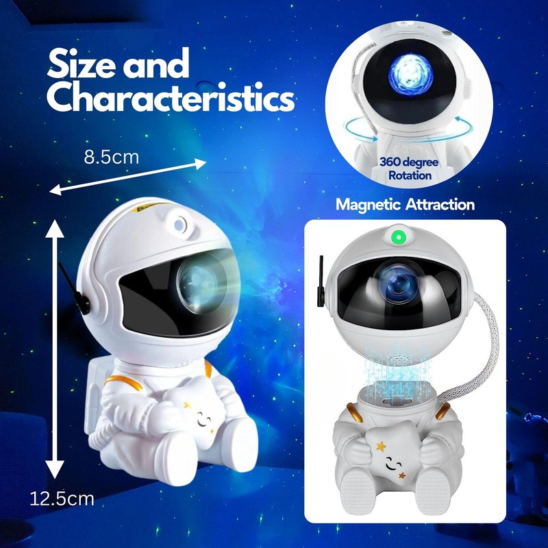 KOSU Astronaut Projector, Star Galaxy Light for Kids' Bedroom, Nebula
