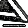 JMIATRY 2 Pcs Rafter Square Metric, 12 Inch & 7