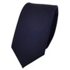 TigerTie - Slim Designer Tie in Plain Rips Patterned, Blue,