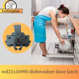 WD21X10490 265D1214G001 Dishwasher Door Latch Assembly Compatible with GE/Café/Haier Dishwasher Door Switch，Replace ap5668411 2997693 ps6447681 eg-380781 wg04f04726 20152933007 eap6447681 pd00026553