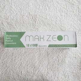 Mak Zeon Extra Strength Extra Length 18 inch x 1000 ft Aluminum Foil Roll Silver