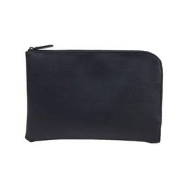 Plex Men's Formal Bag, Black, For Congratulations, Funerals, School Entrance Ceremonies, Graduation Ceremonies, Edge Corners, Faux Leather, Clutch, Lightweight, Black