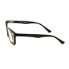 V.W.E. Men Gloss Black Rectangle Rectangular Reading Glasses Wide fitment.