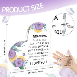 Grandma Mothers Day Gift, Gifts for Grandma, Grandma Gift Ideas Acrylic Desk Decor, Grandma Birthday Gifts, Practical Gifts for Grandma, Cool Presents for Grandma, Grandma Christmas Gifts Thanksgiving