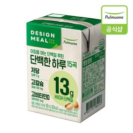 Pulmuone [Pulmuone] Protein Day 15 Grain Low Sugar (180ml x 6) / [풀무원] 단백한하루 15곡 저당 (180mlX6EA)