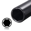 sourcing map 1/2" Drive by 17mm Deep Impact Socket, Heat-Treated