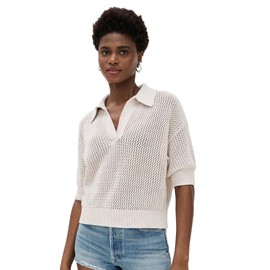 Pistola Denim Women's Emma Sweater, Dove Marl, Off White, M