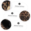 Mikinona 2pcs Leopard Print Cosmetic Bags Toiletry Organizer Travel Makeup