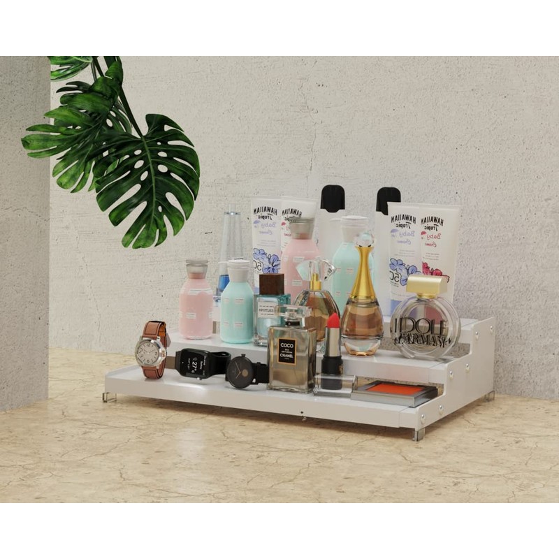 Jojocross Spice Rack Organizer for Cabinet, 3 Tier Expandable Spices