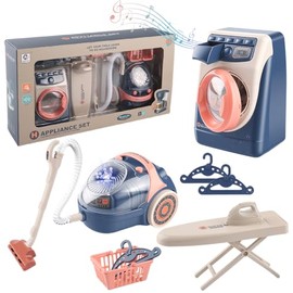 23pcs Juego de Limpieza para niños de Housekeeping El Regalo para Niños Niñas pequeños Incluye Aspiradora, Escoba, fregona, Plumero, recogedor, cepill