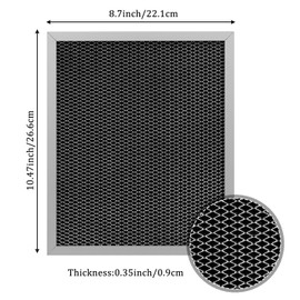 97007696 Range Hood Filter Replacement Grease Filter, 41F Kitchen Filter Compatible with Broan Nutone Range Hood, 10.5 x 8.8 Inch