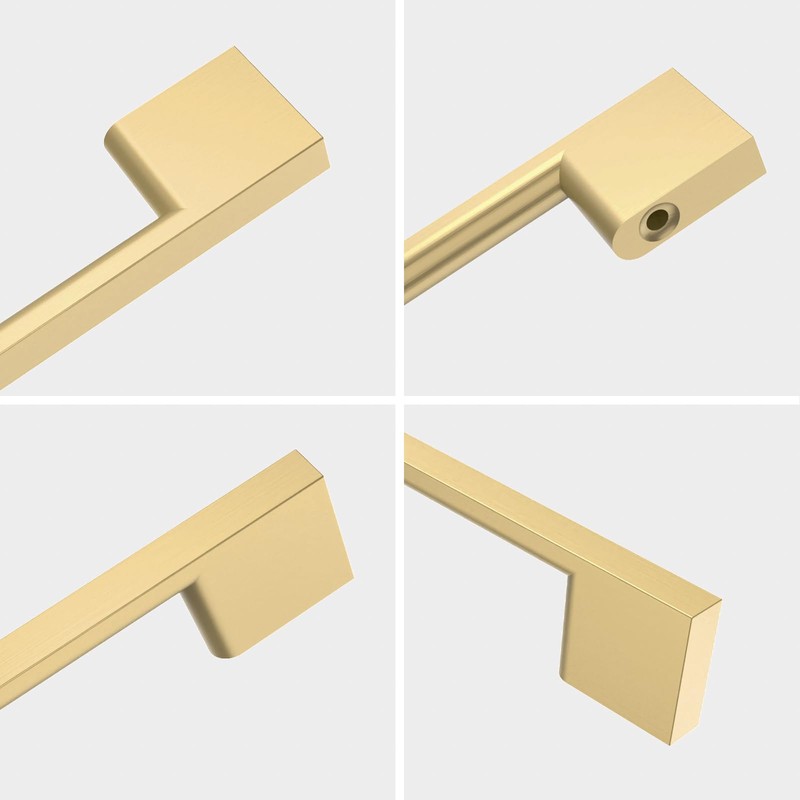 9BUILD 10 Pack Gold Cabinet Pulls 5 Inch Kitchen Cabinets