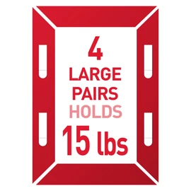 Command 15 lb Bath Water Resistant Large Picture Hanging Strips 4 Pairs (8 Strips), Damage-Free Hanging Picture Hangers, No Tools Wall Hanger for Christmas Decorations